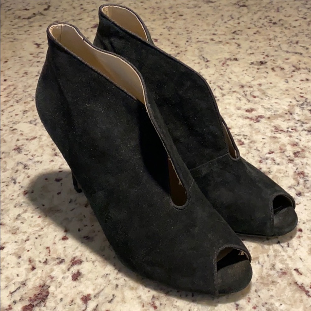 3” Black Suede booties